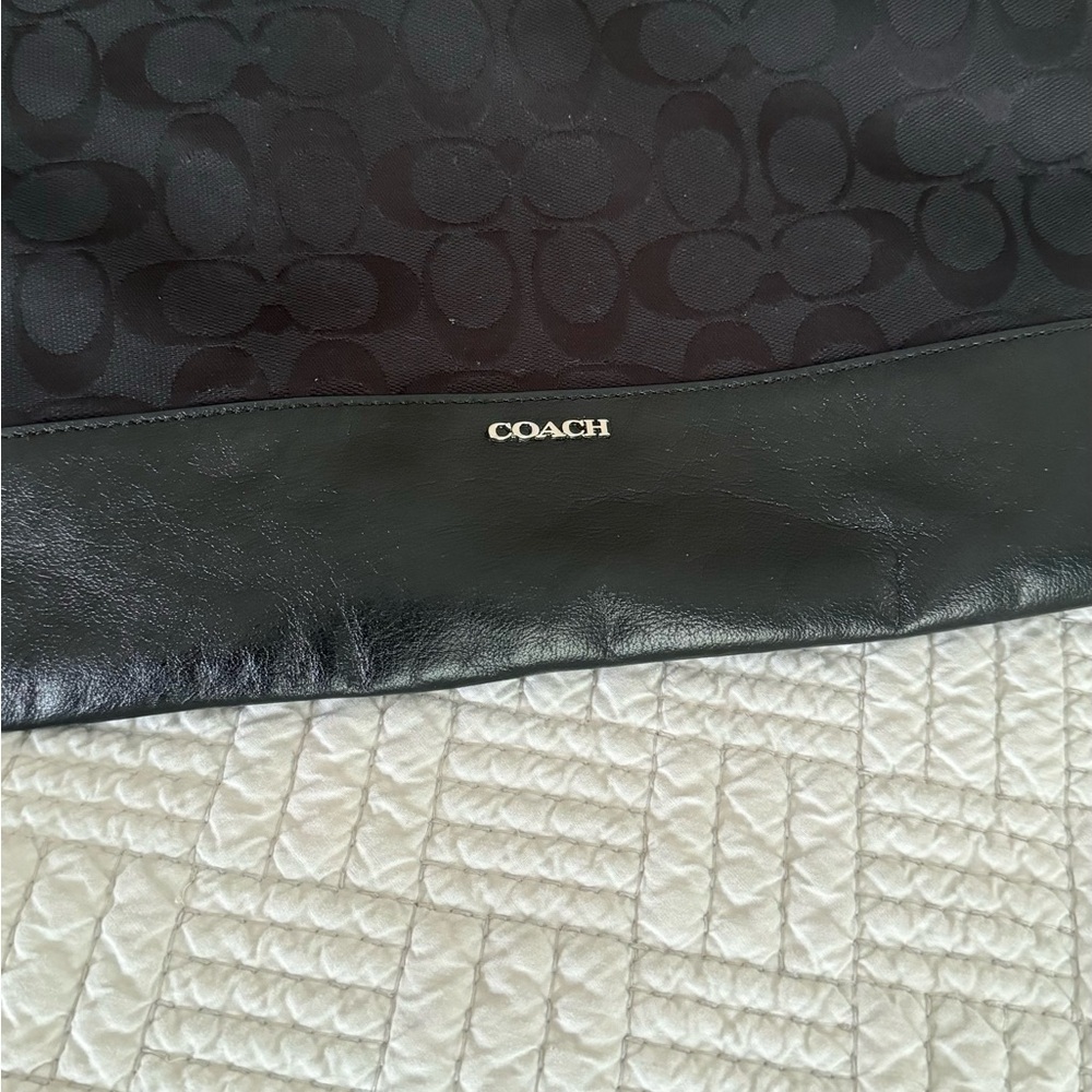 Coach Black Monogram Hippie Convertible